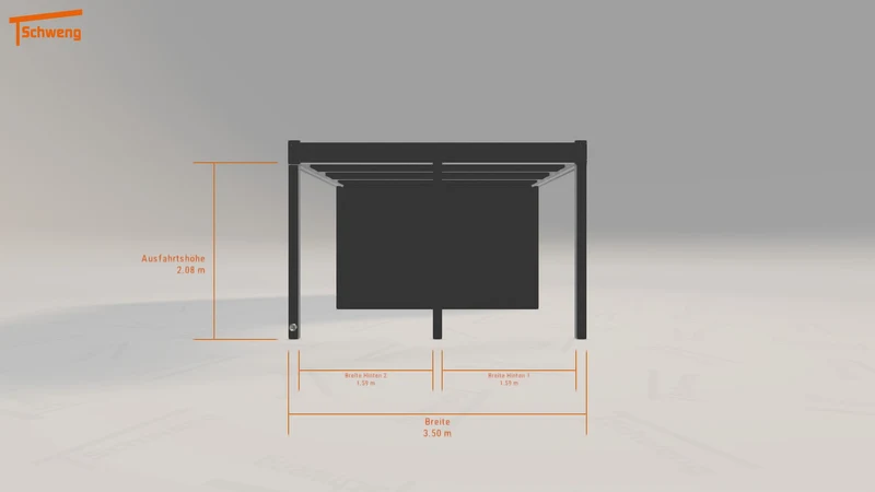 #DE Schweng Flachdachcarport C600 (ID 2q9bw9)