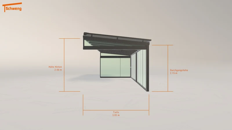 #DE Schweng Terrassenüberdachung S400 (ID mjvgy3)