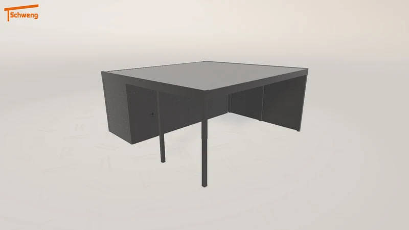 #DE Schweng Flachdachcarport C600+ (ID 2q9w2q) #MTG
