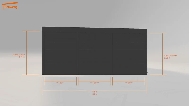 #DE Schweng Flachdachcarport C600+ (ID 2q9w2q) #MTG