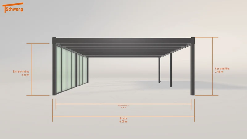 #DE Schweng Flachdachcarport C600 (ID 85jg37) #MTG