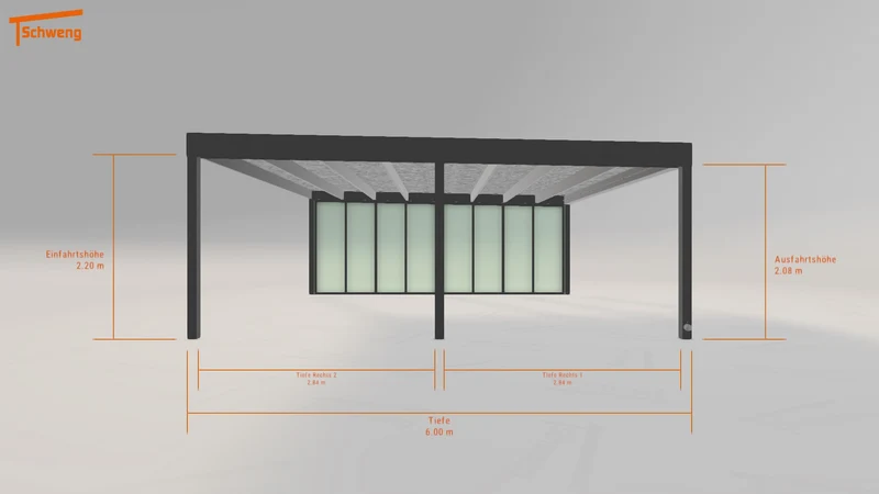 #DE Schweng Flachdachcarport C600 (ID 85jg37) #MTG