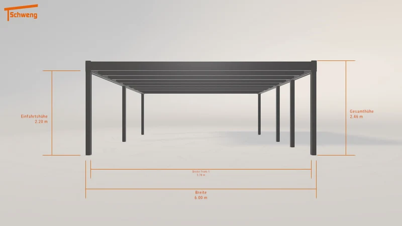 #DE Schweng Flachdachcarport C600+ (ID 772nxg) #MTG
