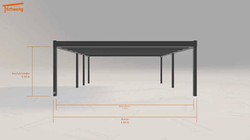 #DE Schweng Flachdachcarport C600+ (ID 772nxg) #MTG