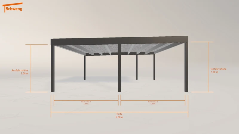 #DE Schweng Flachdachcarport C600+ (ID 772nxg) #MTG