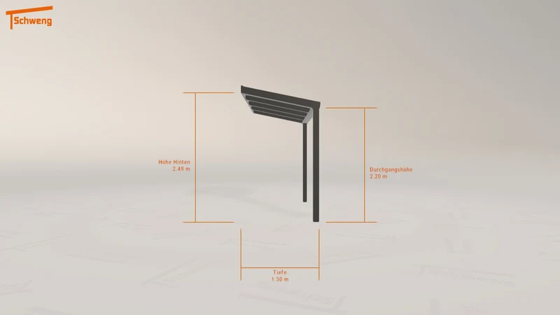 #DE Schweng Terrassenüberdachung S350 (ID mjvnmg)