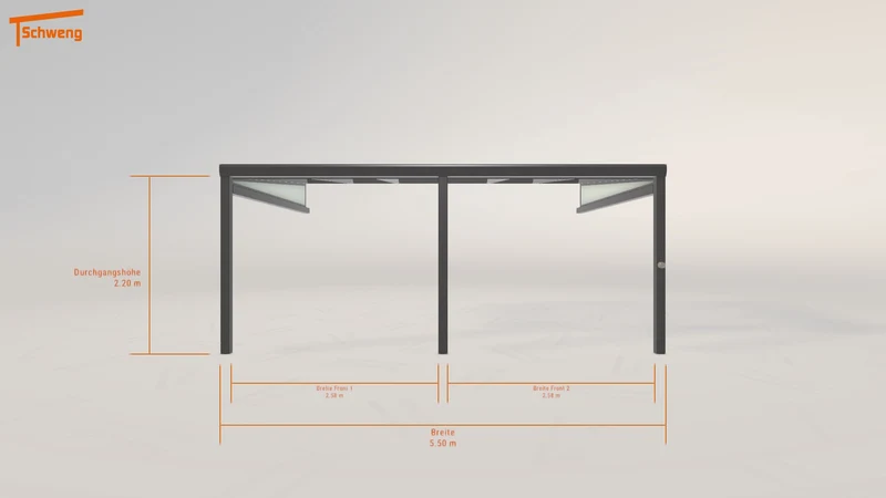 #DE Schweng Terrassenüberdachung S400 (ID w3j8db)