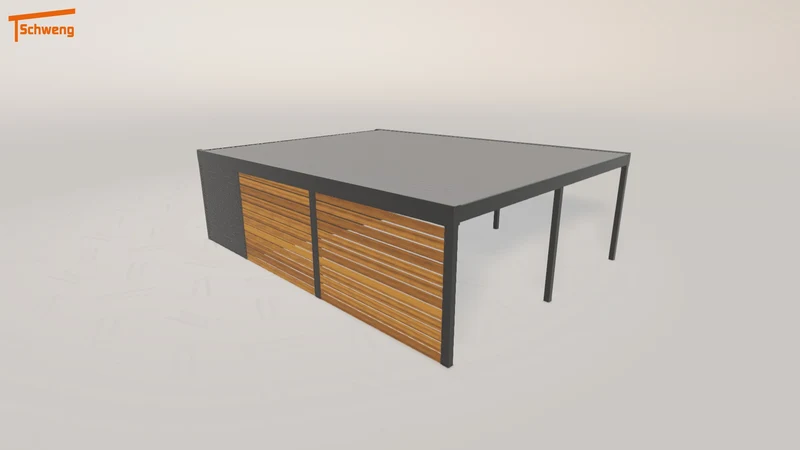 #DE Schweng Flachdachcarport C600 (ID 85jjj2) #MTG