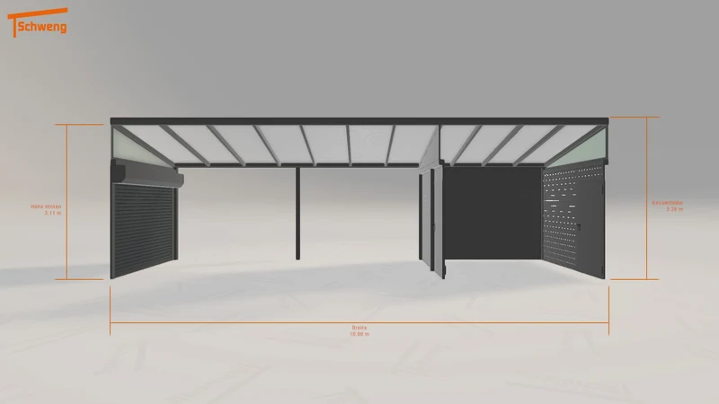 #DE Schweng Pultdachcarport S400 (ID 5m7gm8)