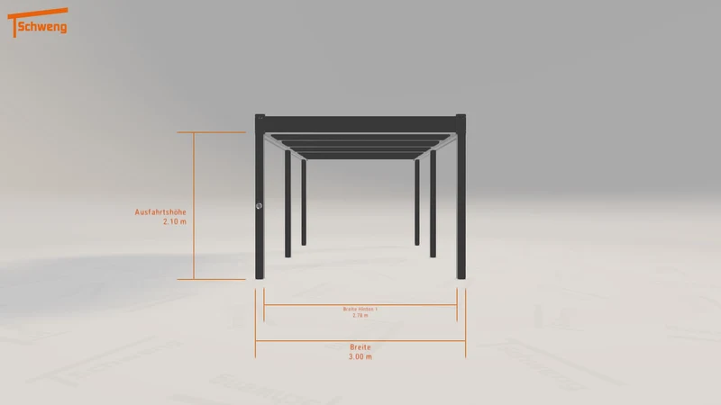 #DE Schweng Flachdachcarport C600 (ID v42rvr) #MTG