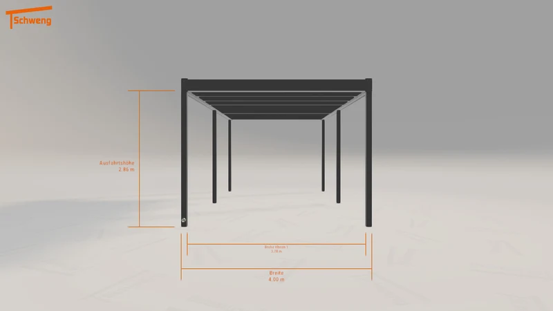 #DE Schweng Flachdachcarport C600 (ID n5vmky)