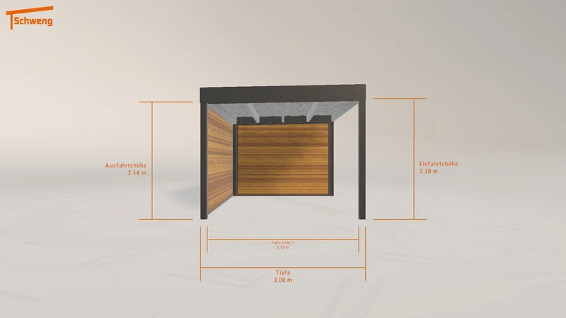 #DE Schweng Flachdachcarport C600+ (ID bkdpxg) #MTG