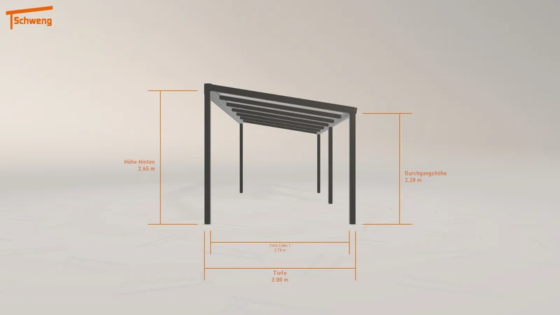 #DE Schweng Pultdachcarport S350 (ID 9wrnx5)