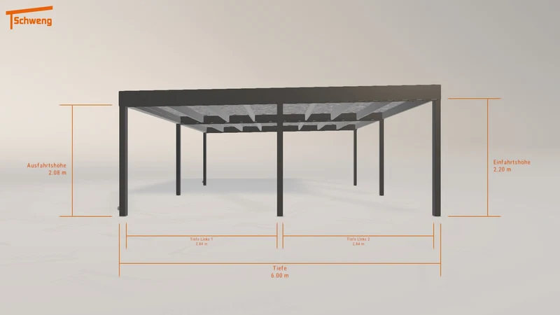 #DE Schweng Flachdachcarport C600 (ID 2q9wnq) #MTG