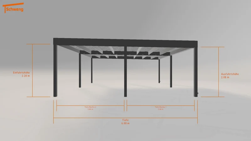 #DE Schweng Flachdachcarport C600 (ID 2q9wnq) #MTG