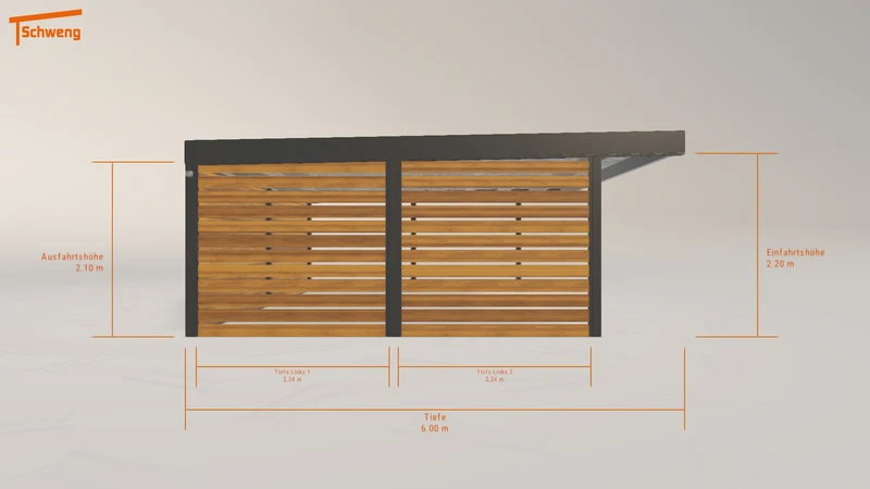 #DE Schweng Flachdachcarport C600+ (ID v42n3q) #MTG