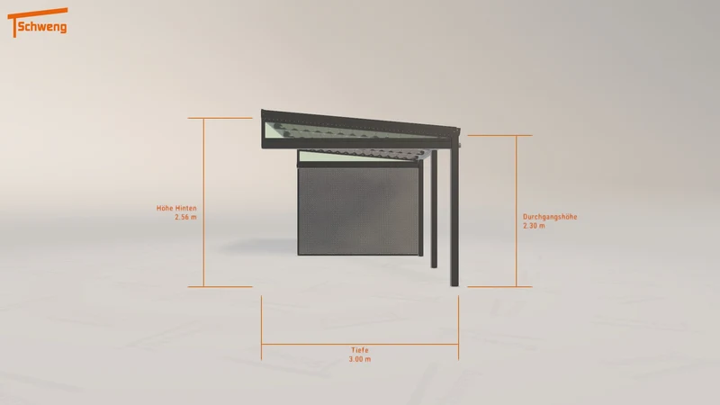 #DE Schweng Terrassenüberdachung S350 (ID 33yp43)