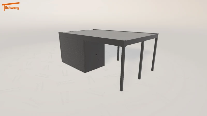 #DE Schweng Flachdachcarport C600 (ID k2vq9p) #MTG