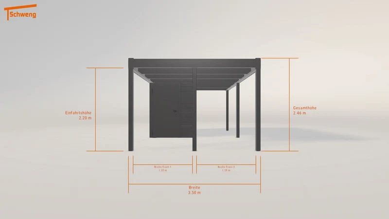 #DE Schweng Flachdachcarport C600 (ID k2vq9p) #MTG