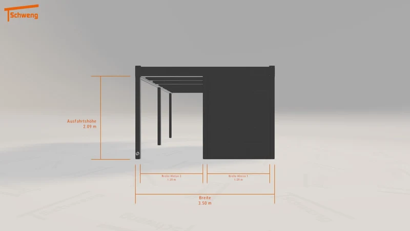 #DE Schweng Flachdachcarport C600 (ID k2vq9p) #MTG