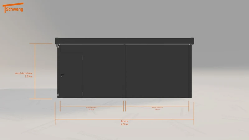 #DE Schweng Flachdachcarport C600+ (ID w3j27r) #MTG