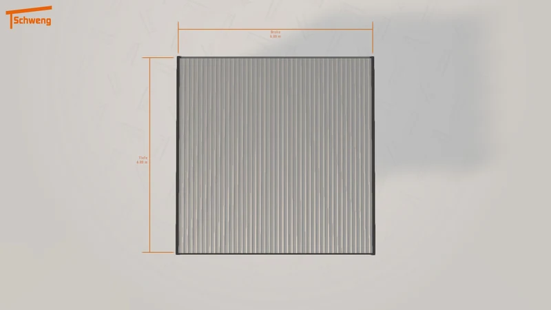 #DE Schweng Flachdachcarport C600+ (ID w3j27r) #MTG