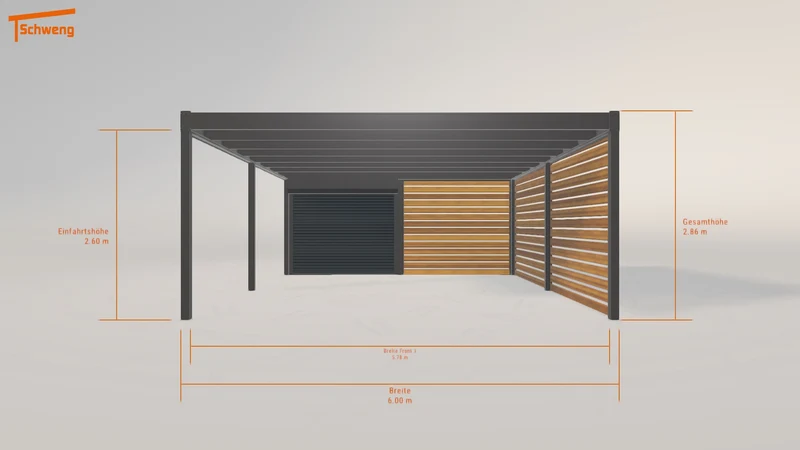 #DE Schweng Flachdachcarport C600 (ID rjy55g) #MTG