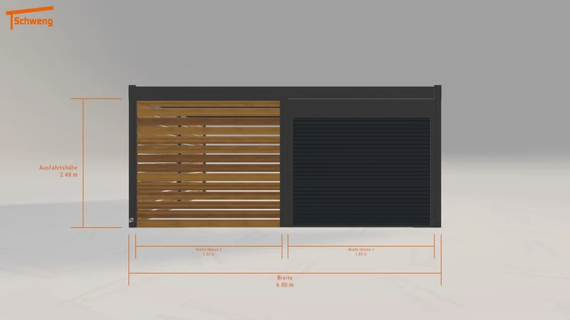 #DE Schweng Flachdachcarport C600 (ID rjy55g) #MTG
