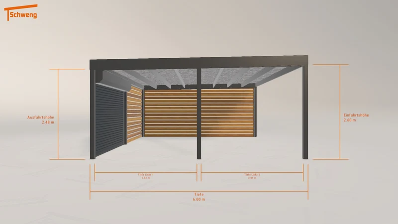 #DE Schweng Flachdachcarport C600 (ID rjy55g) #MTG