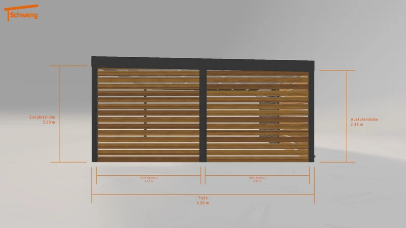 #DE Schweng Flachdachcarport C600 (ID rjy55g) #MTG