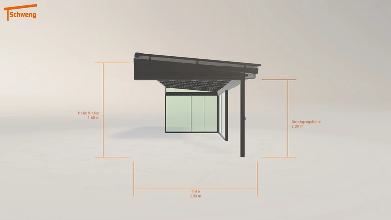 #DE Schweng Terrassenüberdachung S400 (ID 5m7xvk)