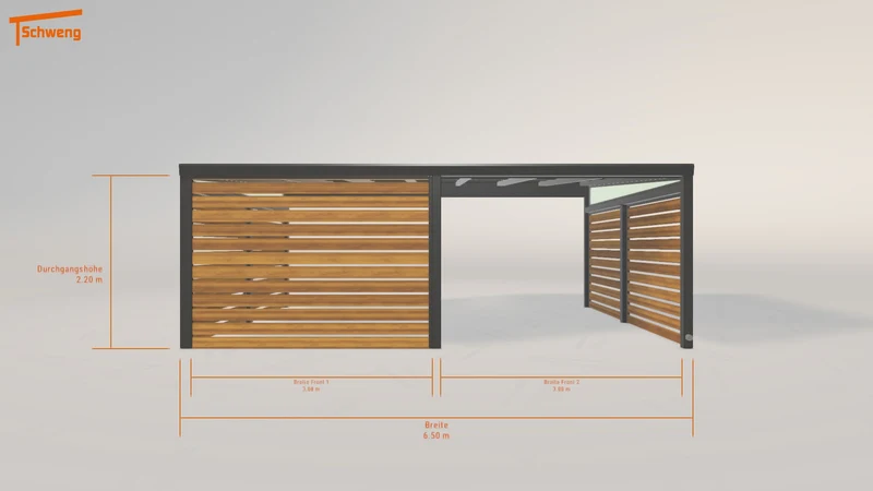 #AT Schweng Pultdachcarport S400 (ID 7722x5) #MTG