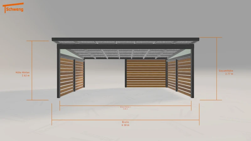 #AT Schweng Pultdachcarport S400 (ID 7722x5) #MTG