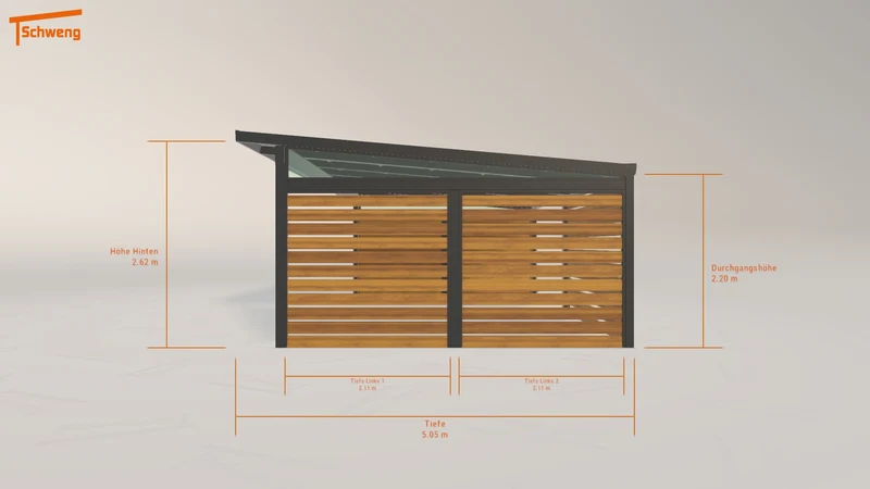 #AT Schweng Pultdachcarport S400 (ID 7722x5) #MTG