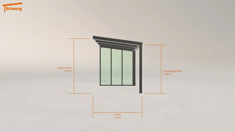 #DE Schweng Terrassenüberdachung S350 (ID n5vnjv)