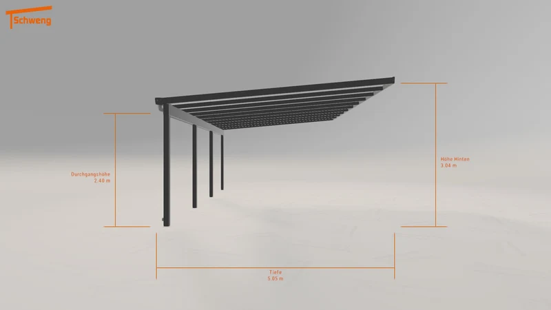 #DE Schweng Terrassenüberdachung S400 (ID 425mgd)
