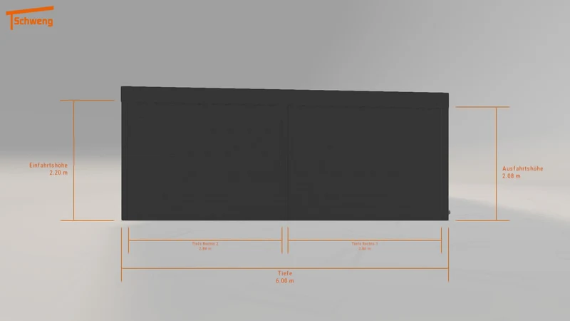 #DE Schweng Flachdachcarport C600+ (ID zb3pkg) #MTG