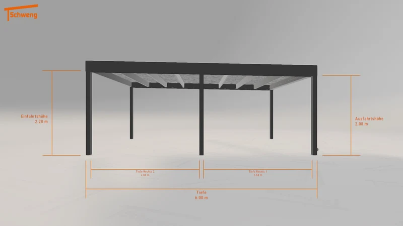 #DE Schweng Flachdachcarport C600 (ID jjg9xm) #MTG
