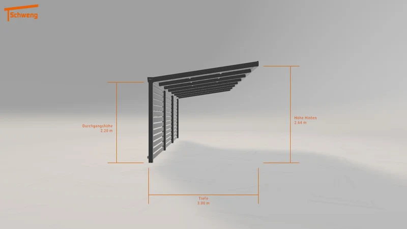 #DE Schweng Pultdachcarport S400 (ID w3jxb7)