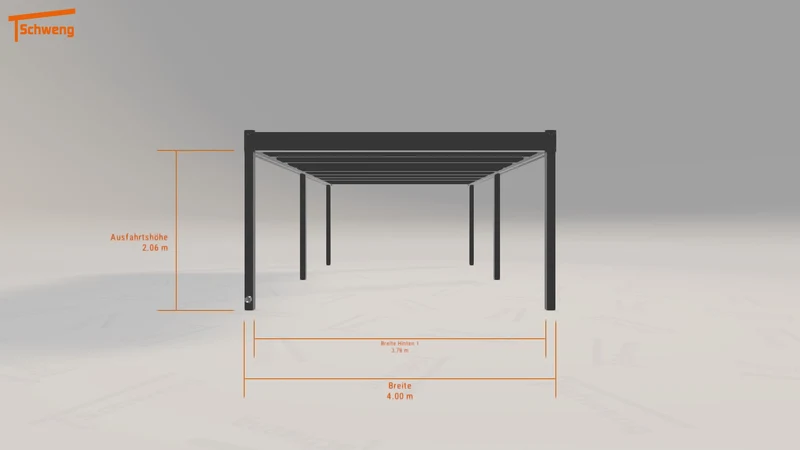 #DE Schweng Flachdachcarport C600 (ID pbvjn7) #MTG