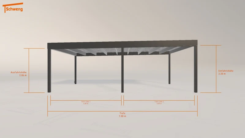 #DE Schweng Flachdachcarport C600 (ID pbvjn7) #MTG