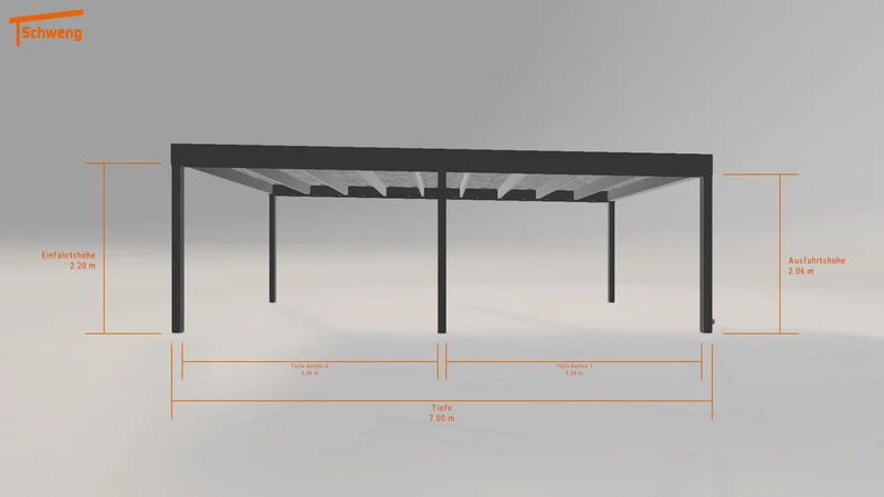 #DE Schweng Flachdachcarport C600 (ID pbvjn7) #MTG