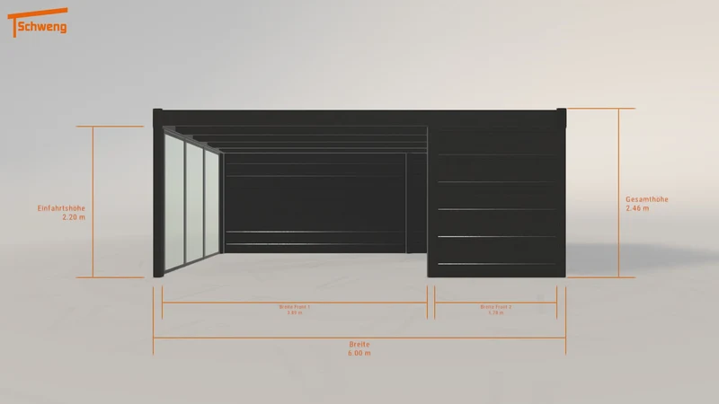 #DE Schweng Flachdachcarport C600 (ID zb3gzg) #MTG