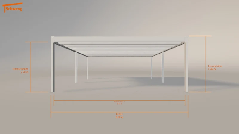 #DE Schweng Flachdachcarport C600+ (ID zb3gzv) #MTG