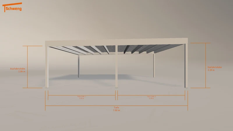 #DE Schweng Flachdachcarport C600+ (ID zb3gzv) #MTG