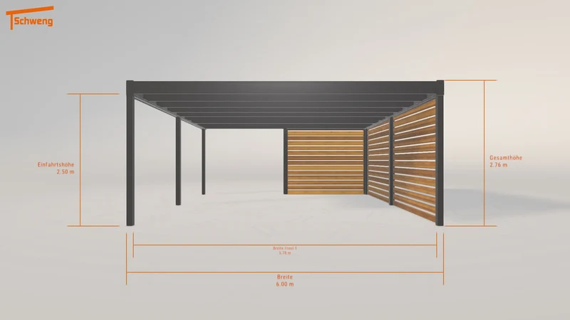 #DE Schweng Flachdachcarport C600 (ID g7d33q) #MTG