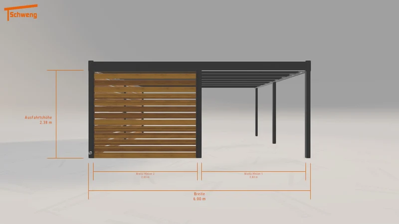 #DE Schweng Flachdachcarport C600 (ID g7d33q) #MTG