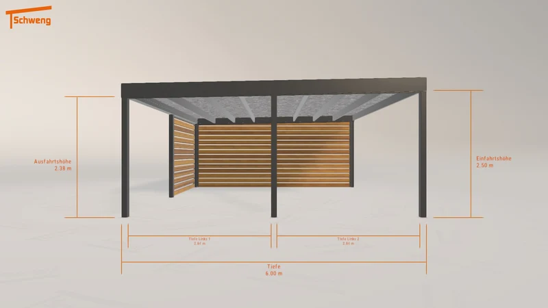 #DE Schweng Flachdachcarport C600 (ID g7d33q) #MTG