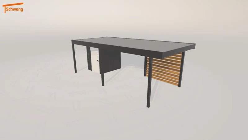 #DE Schweng Flachdachcarport C600 (ID rjy5yg) #MTG