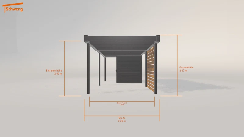 #DE Schweng Flachdachcarport C600 (ID rjy5yg) #MTG